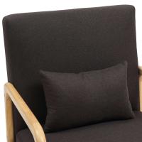 Sessel Hibbing Stoff braun 