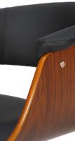 2er Set Barhocker Vestal Kunstleder walnuss/schwarz 