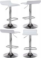 4er Bartisch Set Esberg weiß 