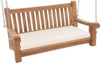 Schaukelbank Joyce mit Sitzkissen 120 cm + teak creme 