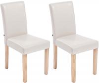 2er Set Esszimmerstuhl Ina natura creme 