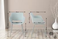 2er Set Stuhl Alpena türkis 