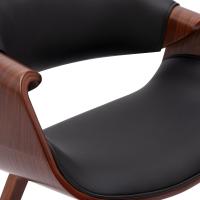 Esszimmerstuhl Maira Kunstleder walnuss/schwarz Esszimmerstuhl Maira Kunstleder walnuss/schwarz