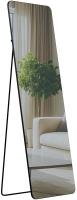 Spiegel Gurnee 160x50 cm schwarz-matt