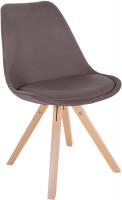 Stuhl Sofia Stoff Square taupe 