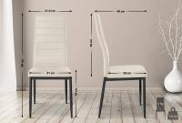 Esszimmerstuhl Mayfair Kunstleder creme 
