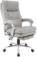 Bürostuhl Sirba mit Massagefunktion Kunstleder grau 