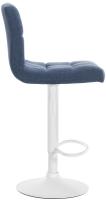 2er Set Barhocker Calma Stoff weiß blau 