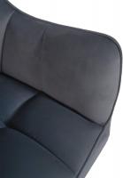 Esszimmerstuhl Swing Samt edelstahl dunkelgrau 