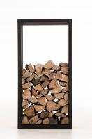 Kaminholzständer Irving 40x50x100 schwarz-matt 