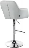 Barhocker Natoma Samt chrom creme 