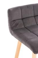 2er Set Barhocker Lincoln Samt grau 