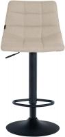 2er Set Barhocker Jerry Stoff schwarz creme 