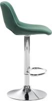 2er Set Barhocker Camden Samt chrom grün 