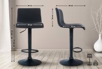 Barhocker Hoover Stoff B schwarz