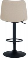 2er Set Barhocker Jerry Stoff schwarz creme 
