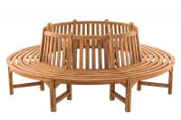 Baumbank Novum rund 250 cm teak