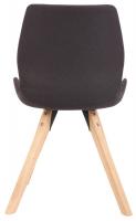 4er Set Stuhl Luna Stoff schwarz 