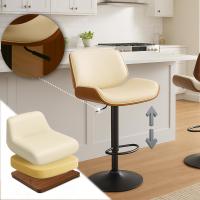 Barhocker Beverley B Kunstleder walnuss/creme 