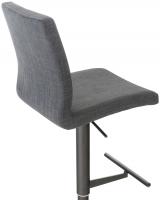 Barhocker Cadiz Stoff schwarz dunkelgrau 