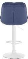 Barhocker Laurel Samt weiß blau 
