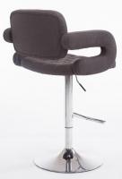 2er Set Barhocker Dublin Stoff dunkelgrau 