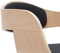 2er Set Barhocker Kingston B Stoff natura/schwarz 