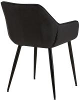Esszimmerstuhl Vessa Samt schwarz 