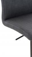 Barhocker Cadiz Stoff schwarz dunkelgrau 