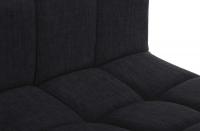 2er Set Barhocker Calma Stoff schwarz schwarz 