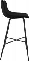 Barhocker Altona Stoff schwarz 