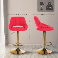 2er Set Barhocker Milet Stoff G rot 2er Set Barhocker Milet Stoff G rot