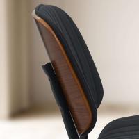 Besucherstuhl Tiffin Stoff walnuss/schwarz 