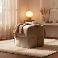 Sitzhocker Forinta Cord taupe Sitzhocker Forinta Cord taupe