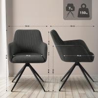 Esszimmerstuhl Olema Cord grau 