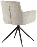 2er Set Esszimmerstuhl Jonah Stoff taupe 