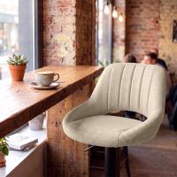 Barhocker HD Milet B Stoff creme 