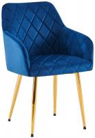 Esszimmerstuhl Monett Samt G dunkelblau 