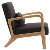 Sessel Hibbing Stoff braun 