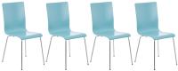 4er Set Besucherstuhl Pepe hellblau
