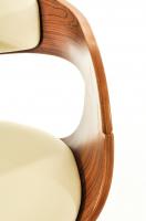 2er Set Barhocker Kingston Kunstleder walnuss/creme 