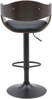 2er Set Barhocker Kingston B Kunstleder schwarz/grau 