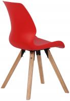 Stuhl Luna Kunststoff rot 
