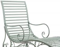 Gartenliege Amiens antik-grün 