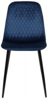 Stuhl Giverny Samt blau 