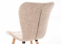 4er Set Stuhl Elda Stoff natura creme 