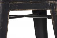 Barhocker Joshua antik schwarz-gold 