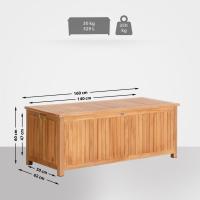 Teak Gartenbox Odessa 160X62X60 teak 