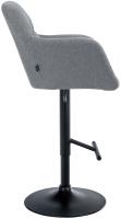 Barhocker Natoma Stoff schwarz grau 