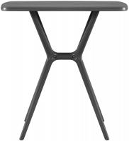 Tisch Becky eckig 72 x 72 cm dunkelgrau 